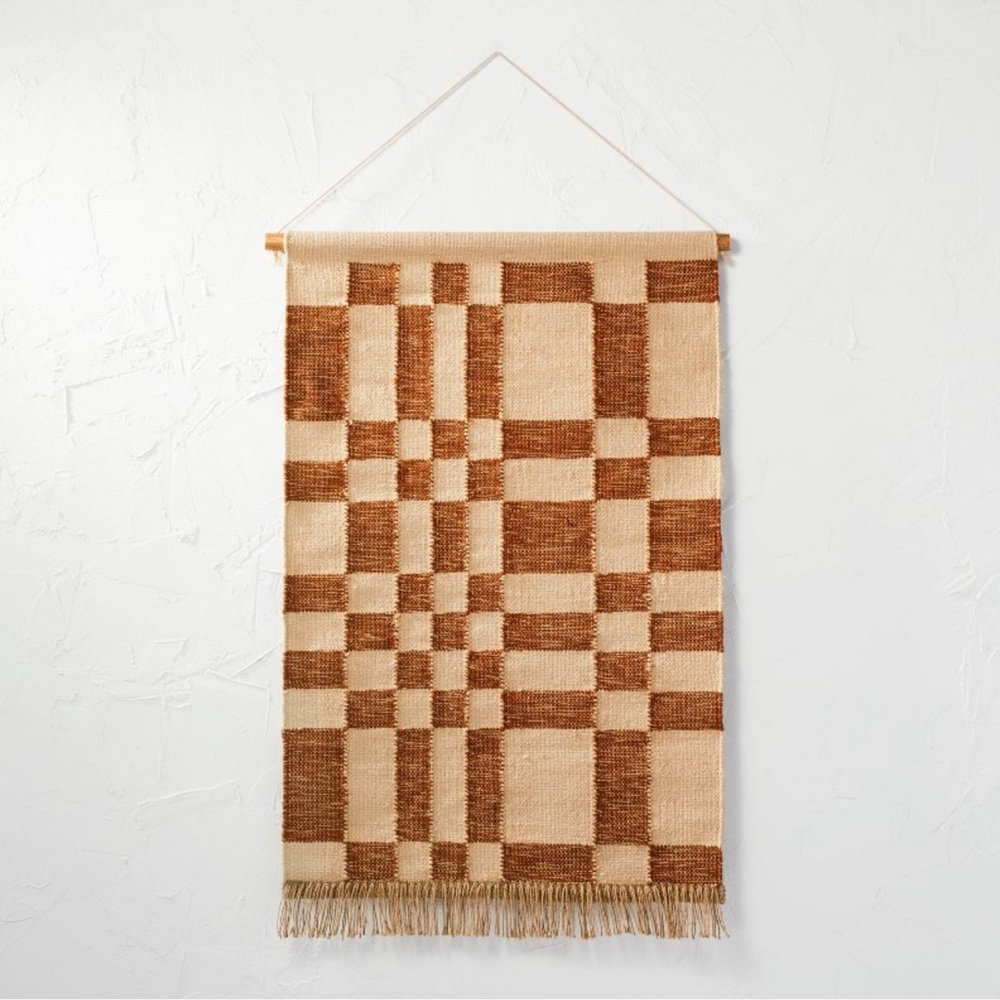 Threshold 24x36 Hand Woven Jute/Polyester Wall Art with Wooden Dowel - Target